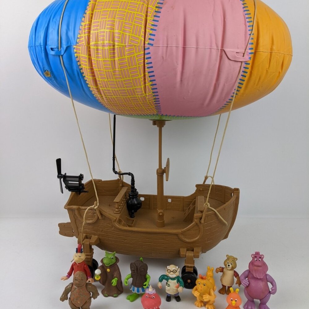 Teddy Ruxpin Airship Toy & Figures x 10 Lot 1986